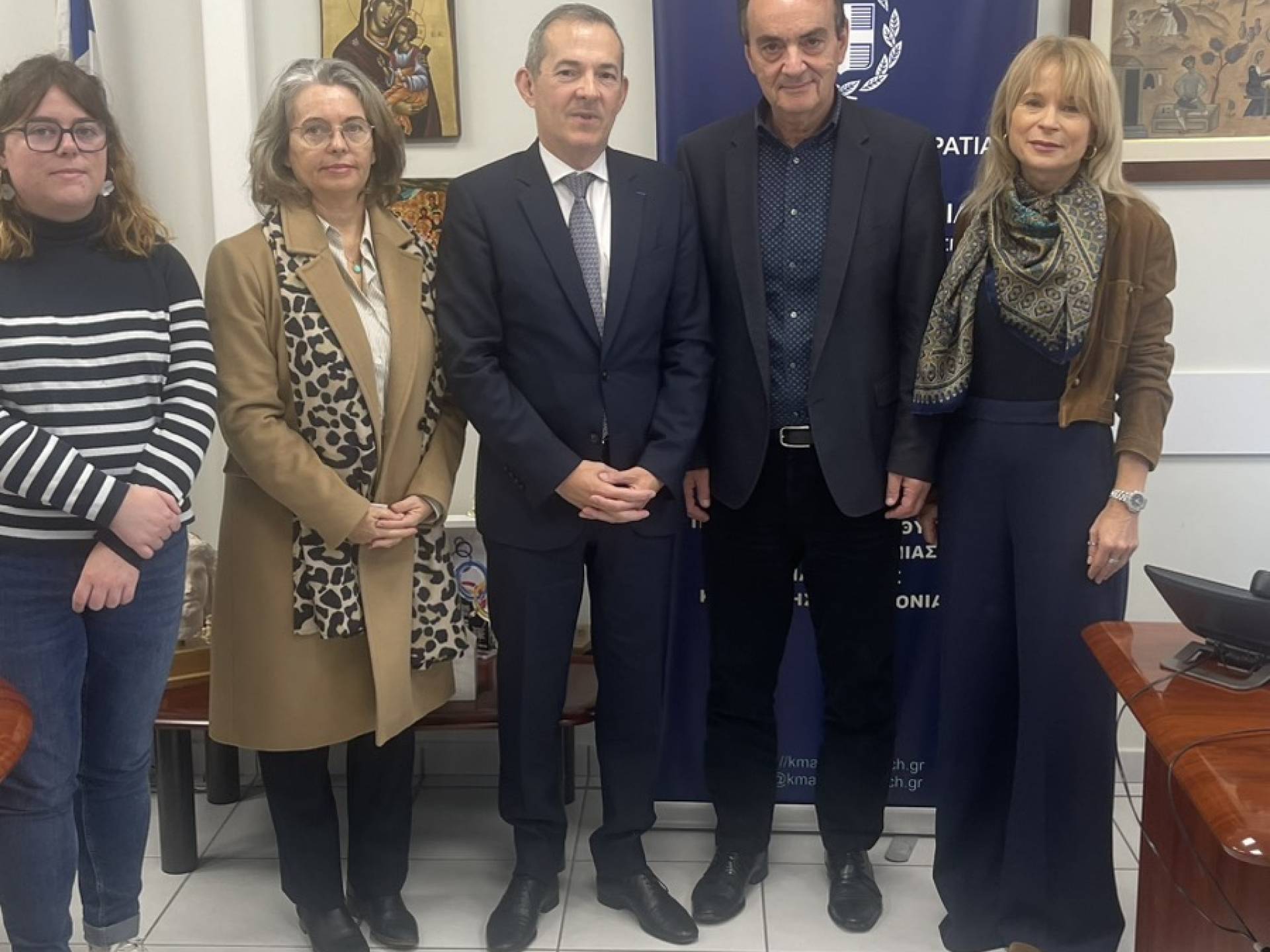 Δελτίο τύπου Επίσκεψη στην ΠΔΕ των κ.κ. Jean-Luc Lavaud, Marie-José Le Duc & Ingrid Leblanc